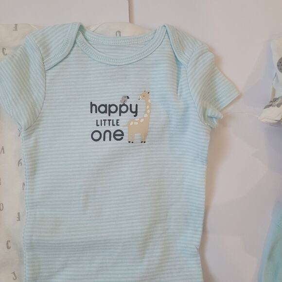 Carter's Baby Set of 5 Onesies Alphabet and Animal Theme Size 6 Months NWT - - - Picture 6 of 10